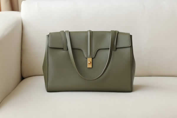 Replica Celine Lychee Grain Cowhide Discount Fashion Hot Sale Green Handbags